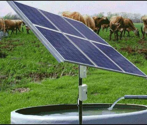 Solar water pump closeup